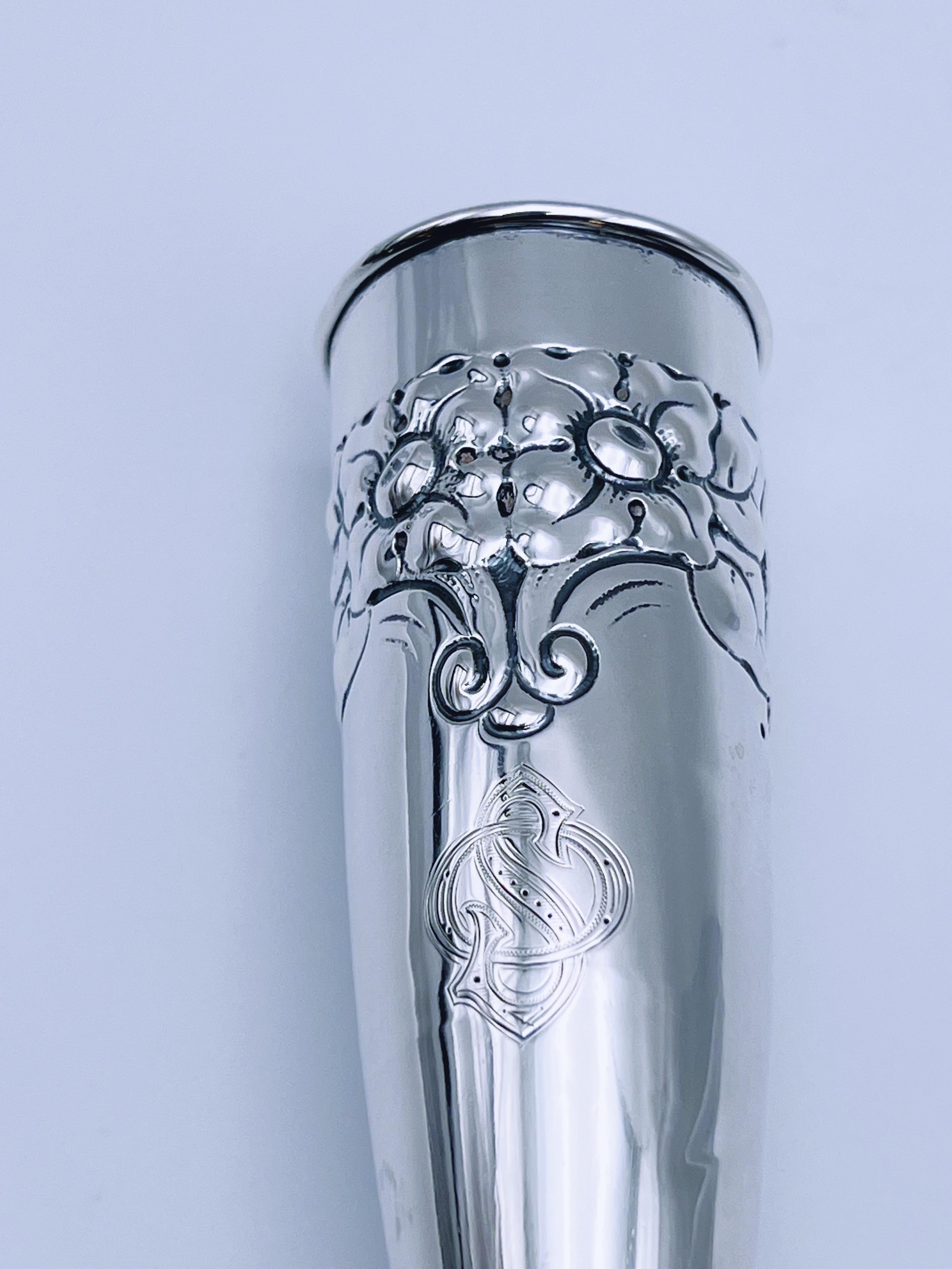 Un vaso d'argento Art Nouveau Pokal del 1918 in vendita 2