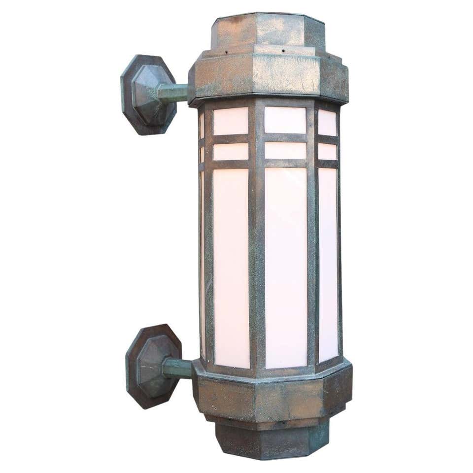 1920’s Art Deco Bronze Exterior Wall Light For Sale at 1stDibs | art ...