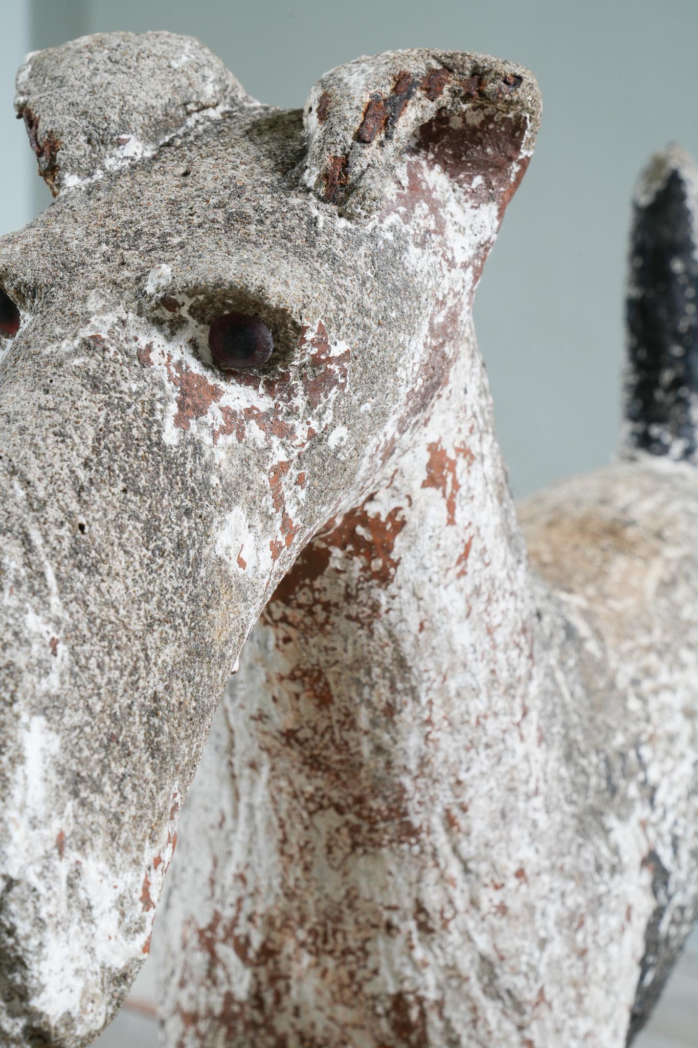 Stone A 1920s Fox Terrier Sculpture