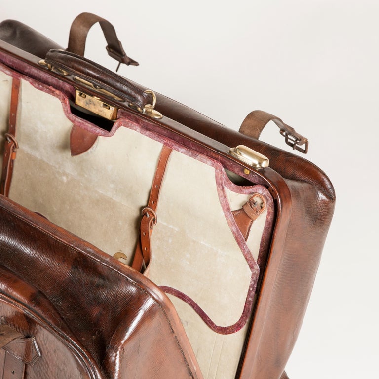 1920s Leather Concertina Gladstone Bag at 1stDibs