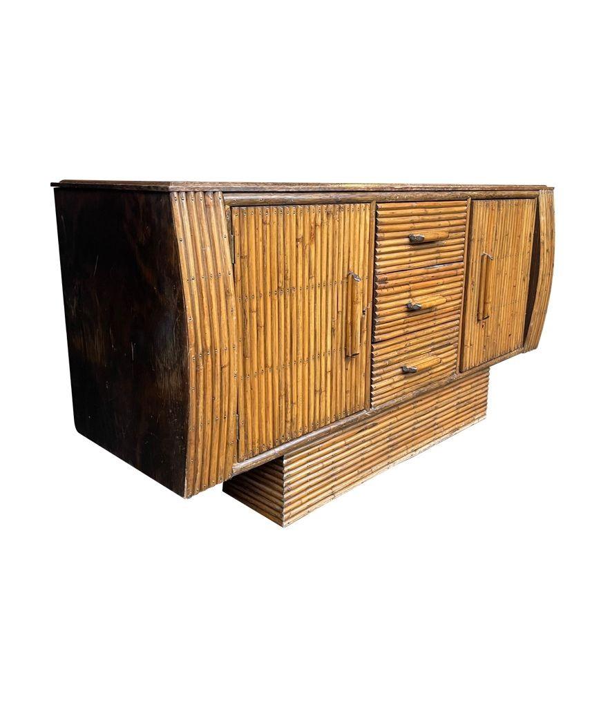 1920s Oak and Bamboo Sideboard by Angaves of Leicestershire For Sale 4