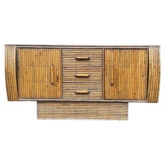 1920s Oak and Bamboo Sideboard by Angaves of Leicestershire