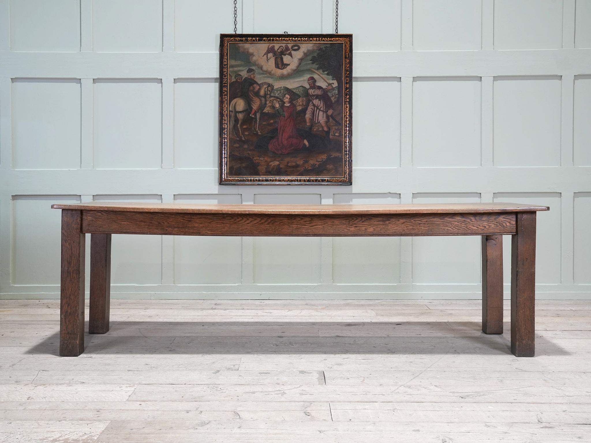 A 1920s Oak Refectory Table In Good Condition In Conwy, GB