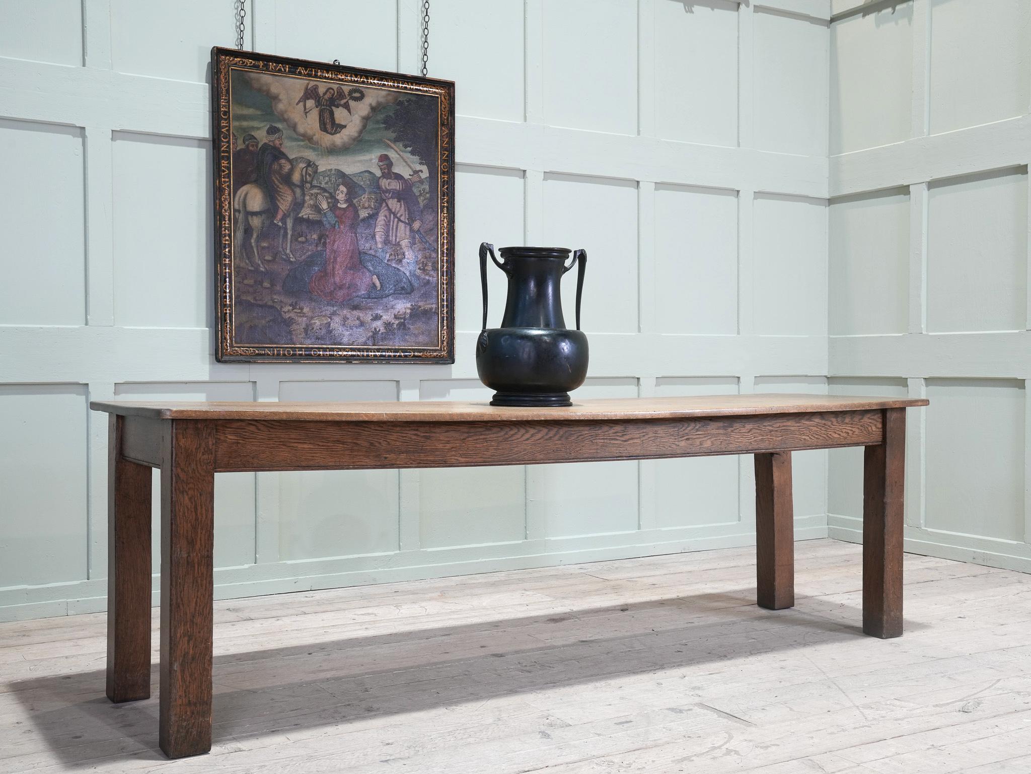 20th Century A 1920s Oak Refectory Table