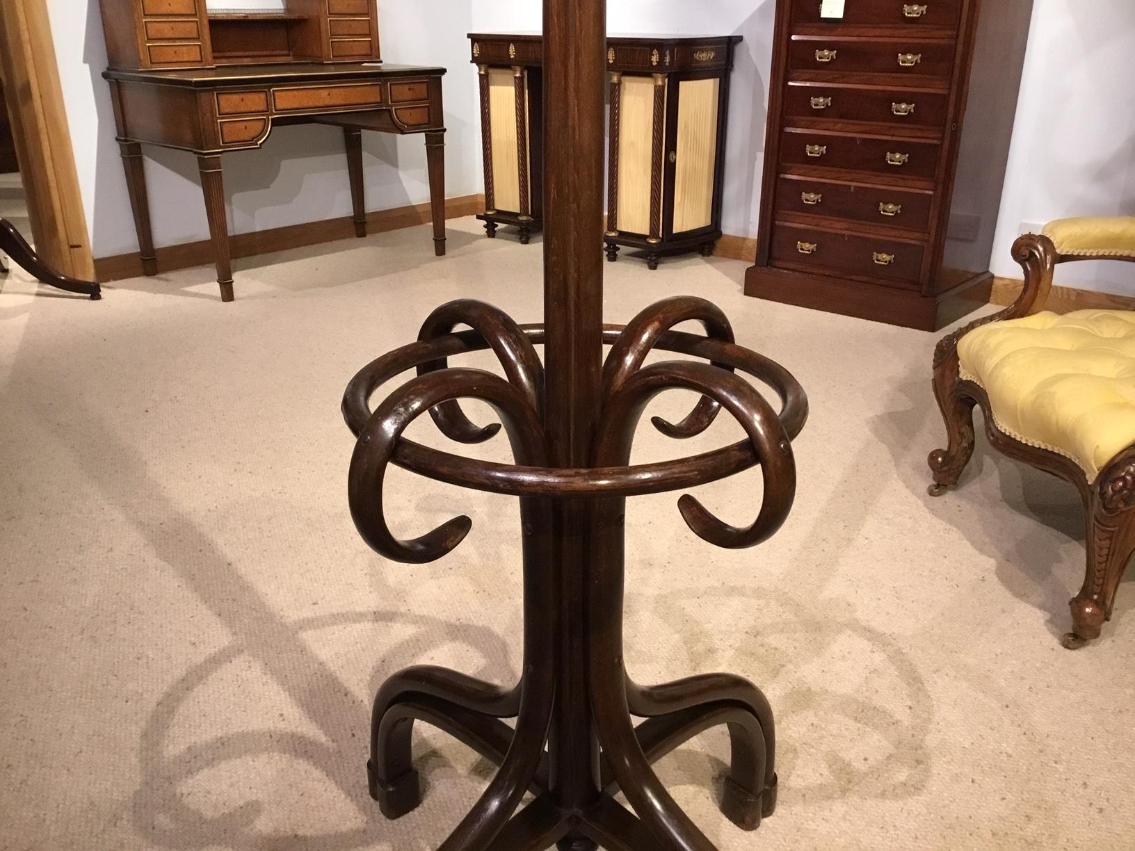 Early 20th Century 1920s Period Bentwood Hat, Coat and Umbrella Stand