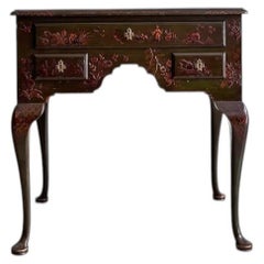 A 1920's Pierre Lottier Green Lacquered Low Boy Table