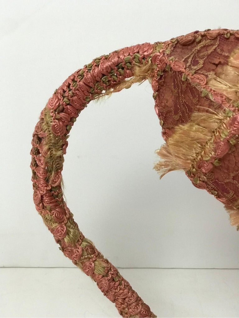 Mitaines dentelle de fleurs ivoire en coton au crochet : accessoires