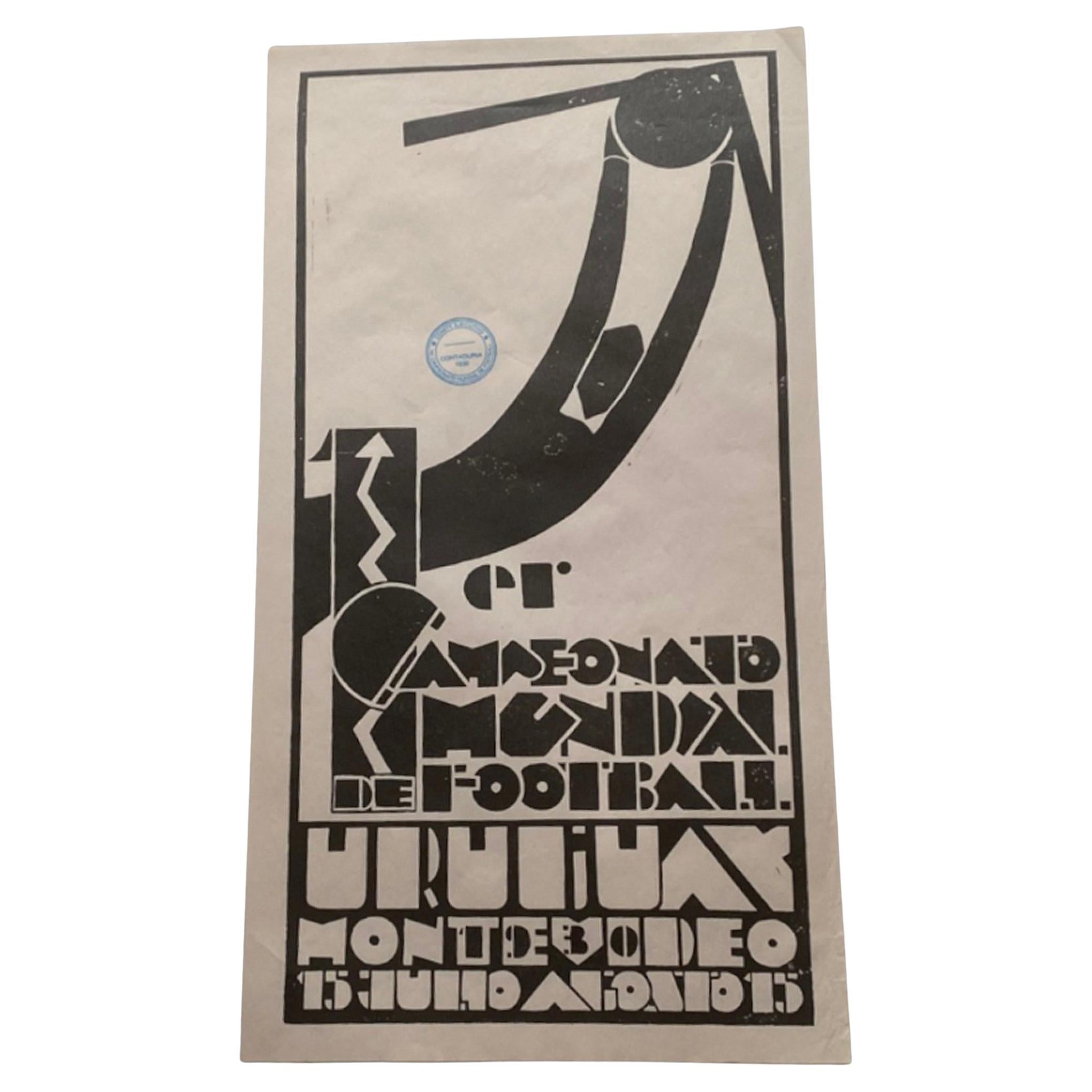 Ein Inaugural World Cup-Poster aus dem Jahr 1930