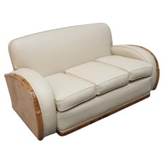 A 1930'3 Art Deco Tank Sofa by Heal's of London