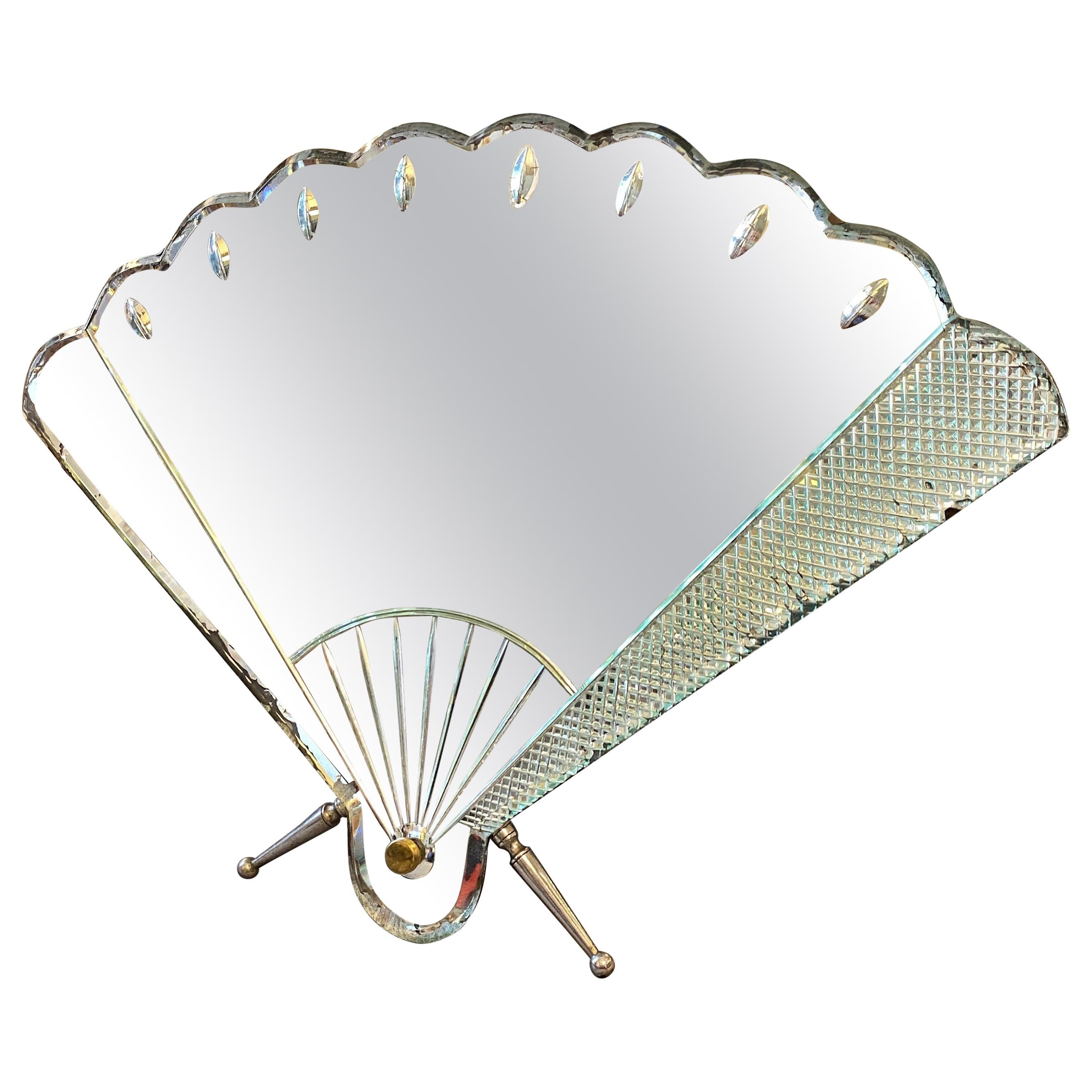 1930s Art Deco Table Mirror by Luigi Fontana