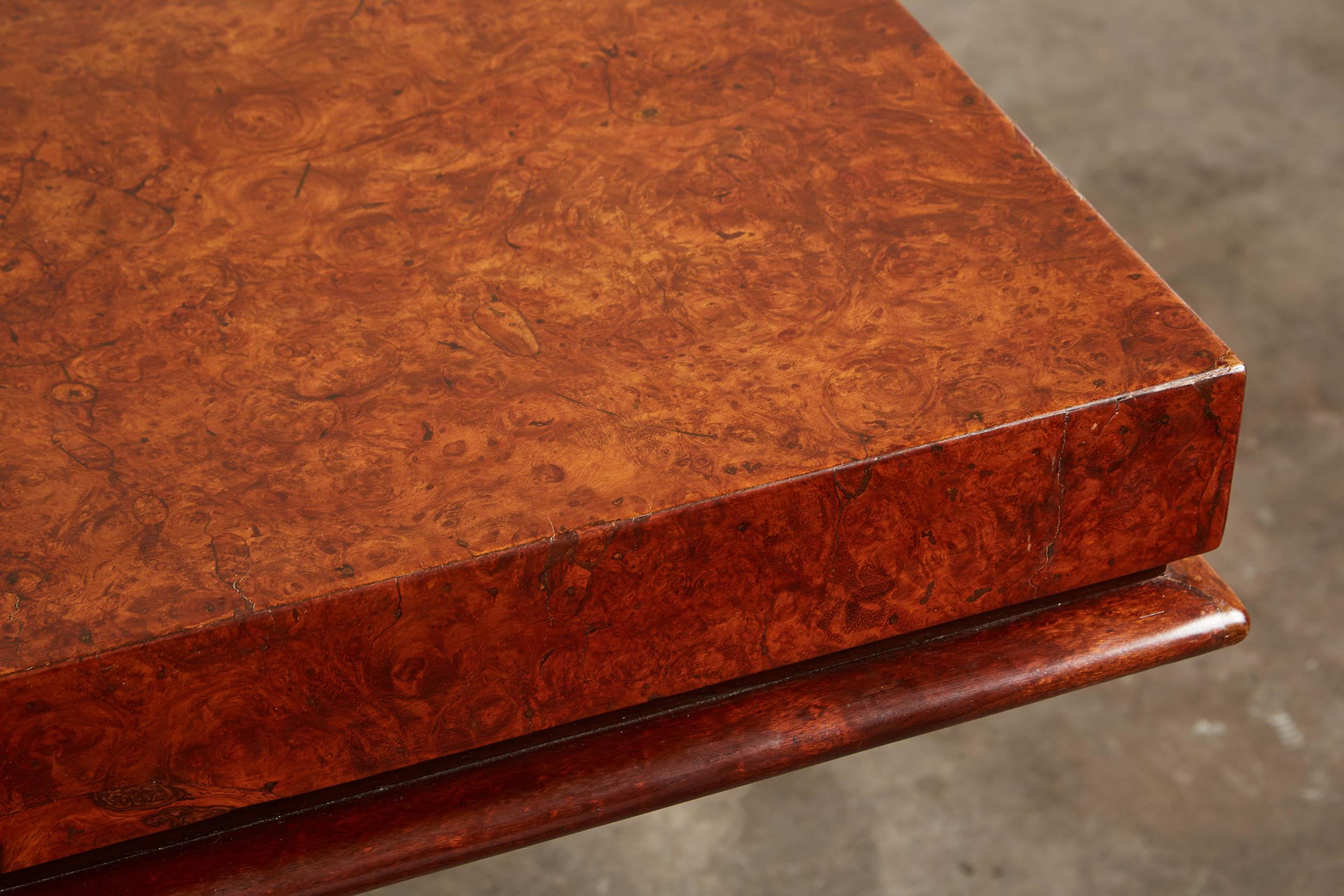 Rosewood 1930s Indo-Chinese Art Deco Dining Table For Sale