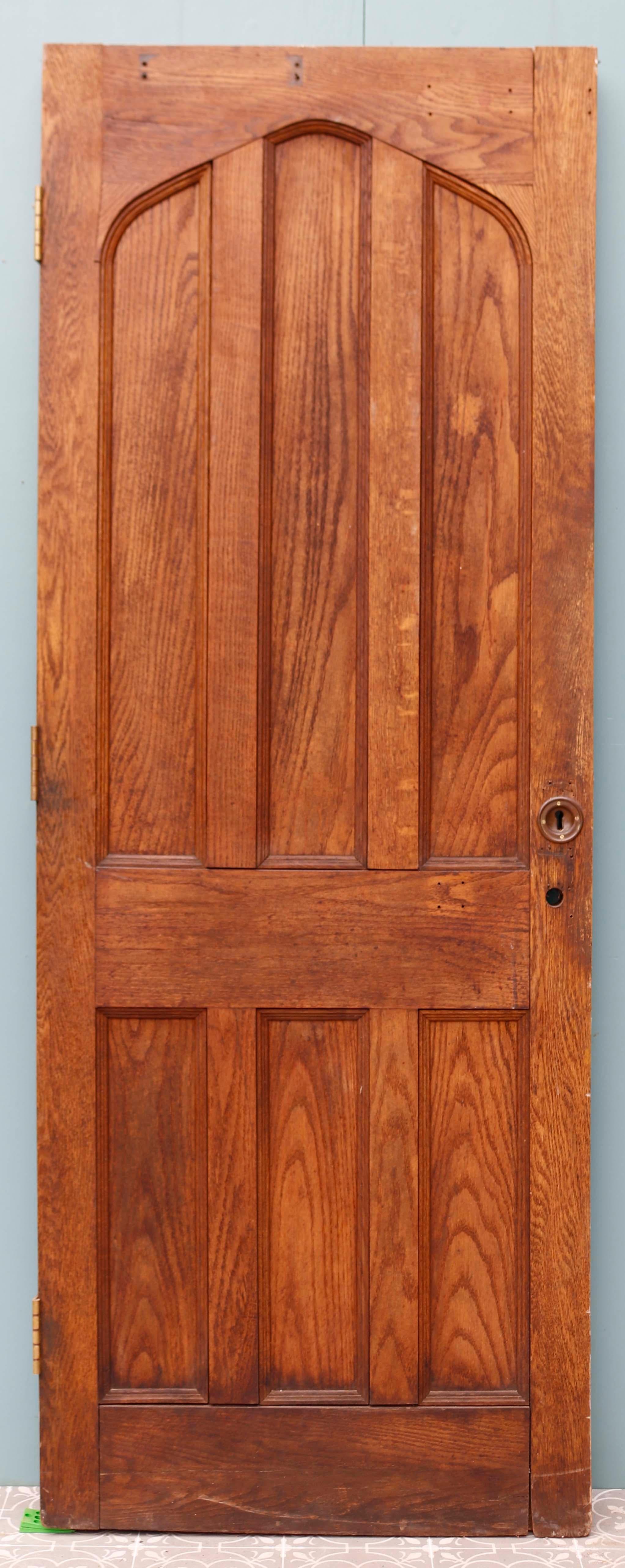 1930s Oak Exterior Door In Good Condition For Sale In Wormelow, Herefordshire