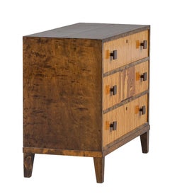 A 1930s Swedish Marquetry Chest of Drawers