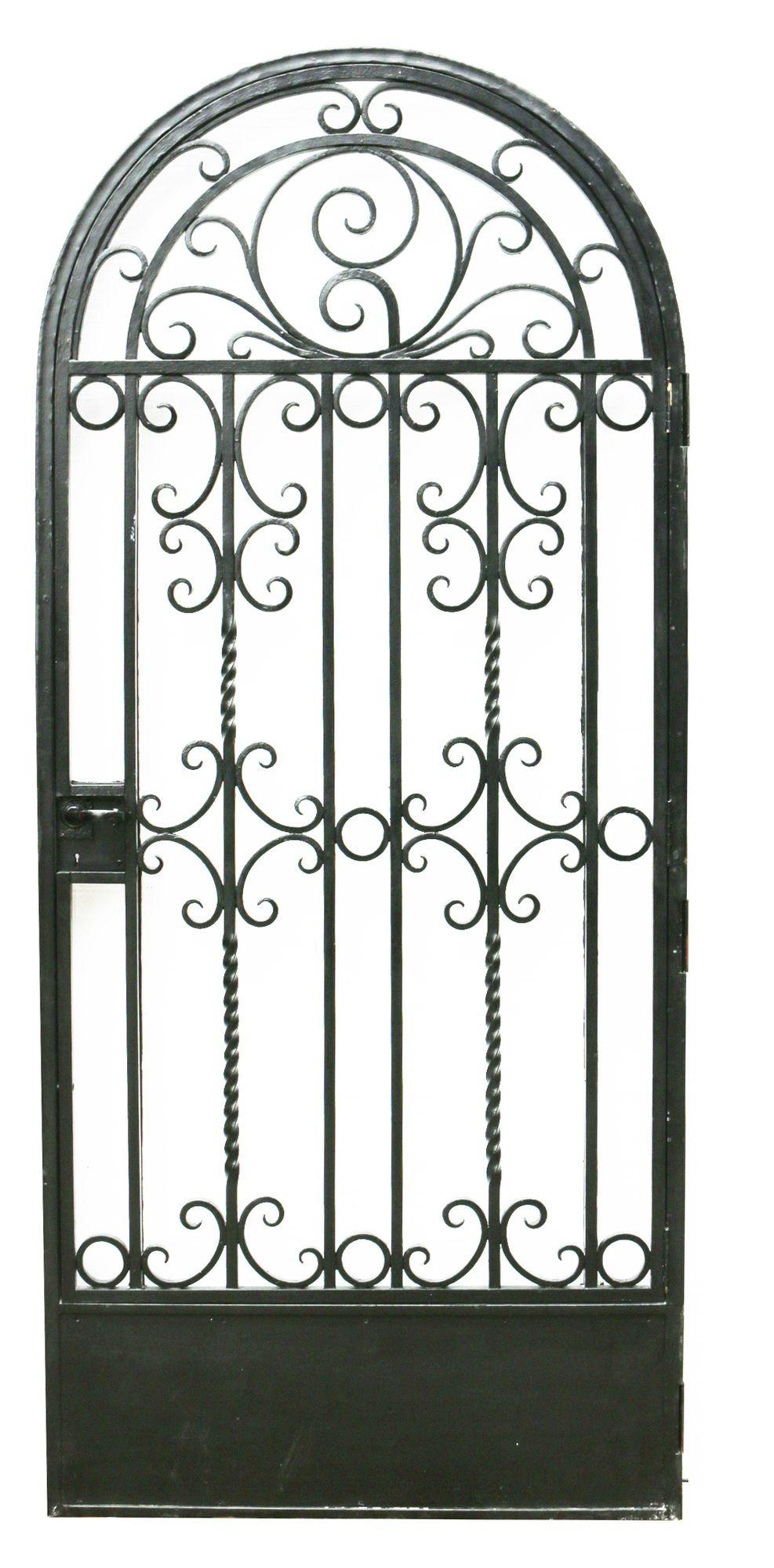 arched iron gate