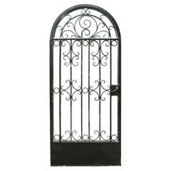 1930s Wrought Iron Arched Gate Door