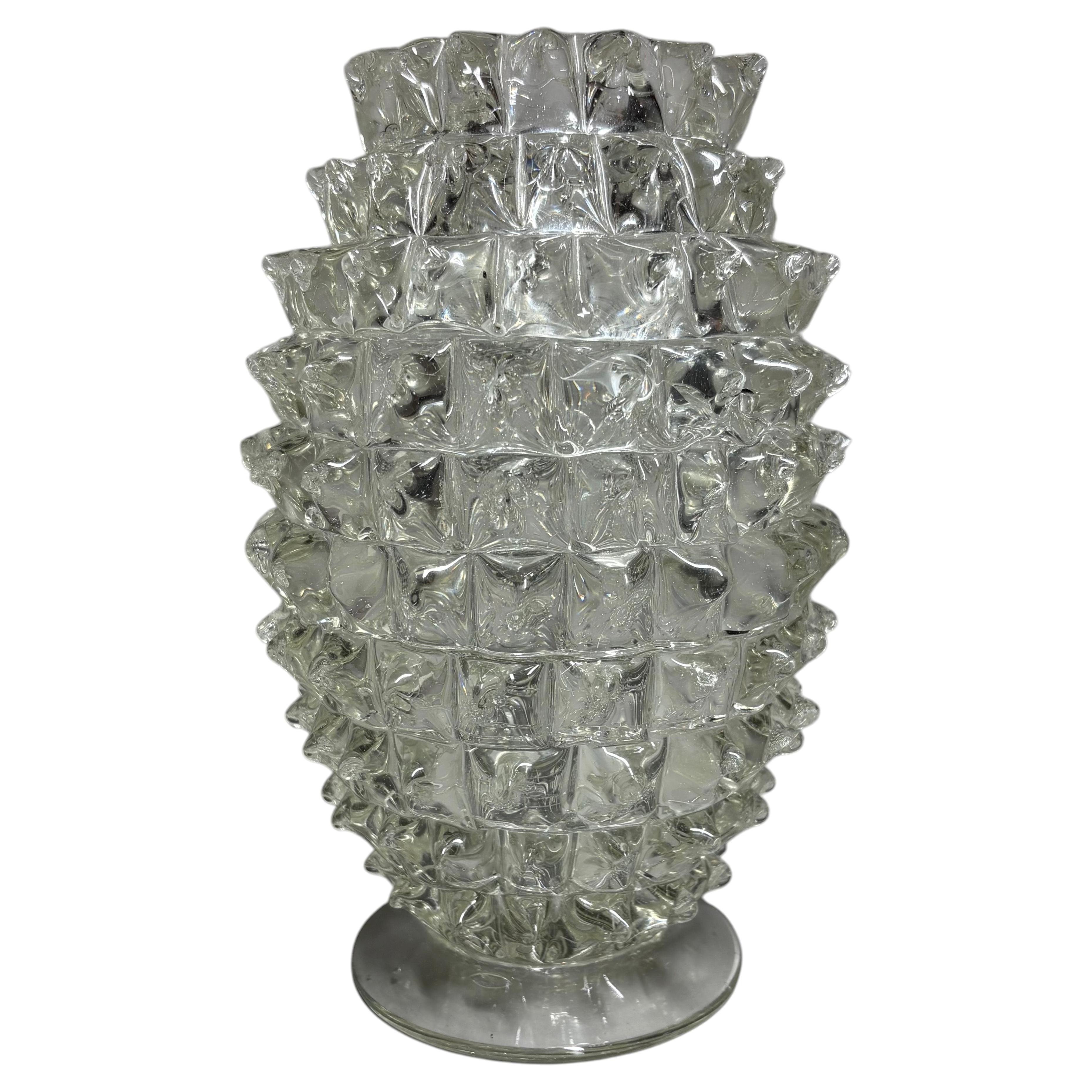 A 1940's 'Rostrato' Murano Glass Vase by Ercole Barovier for Barovier & Toso