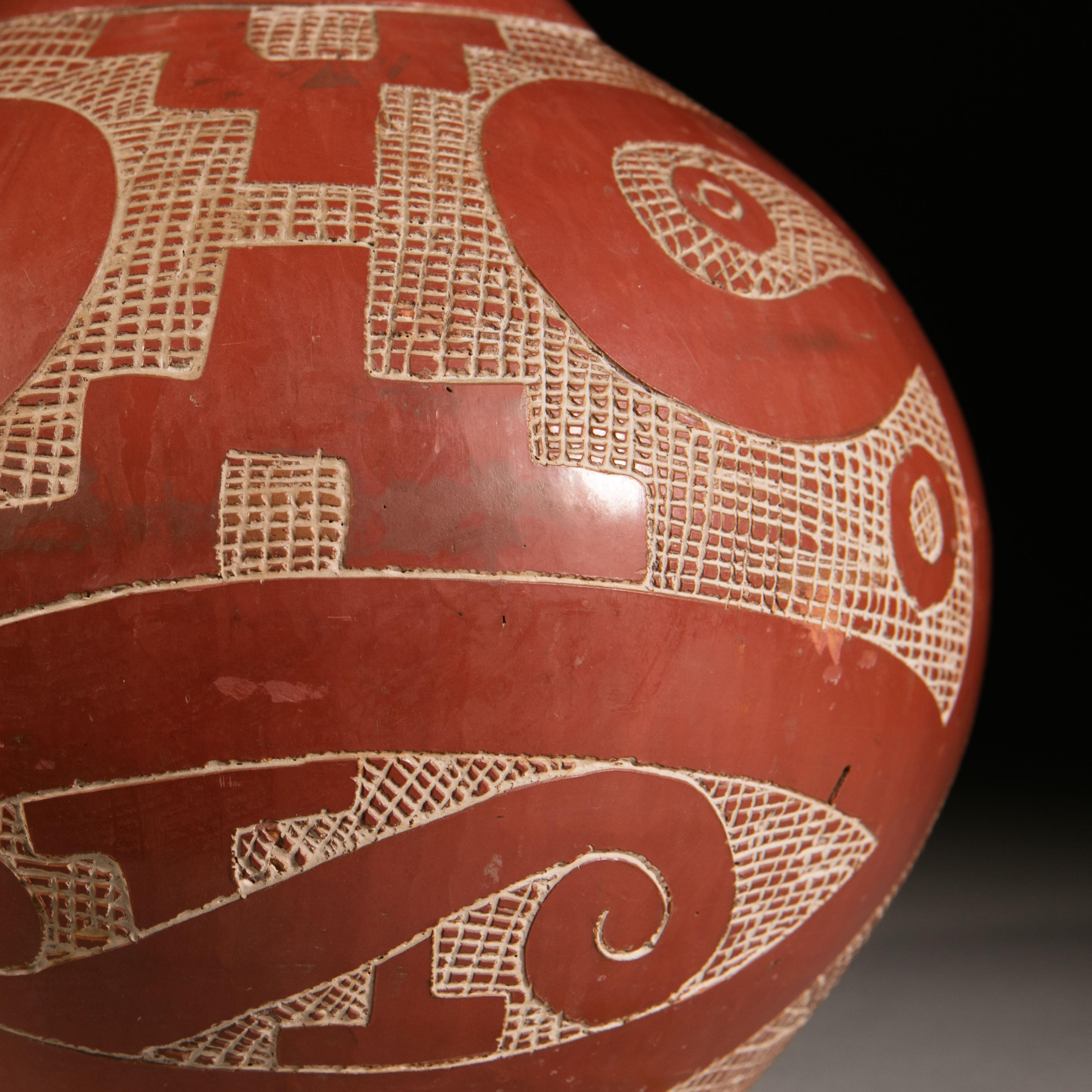1940s Terracotta Vase as a Table Lamp in South American Taste 1