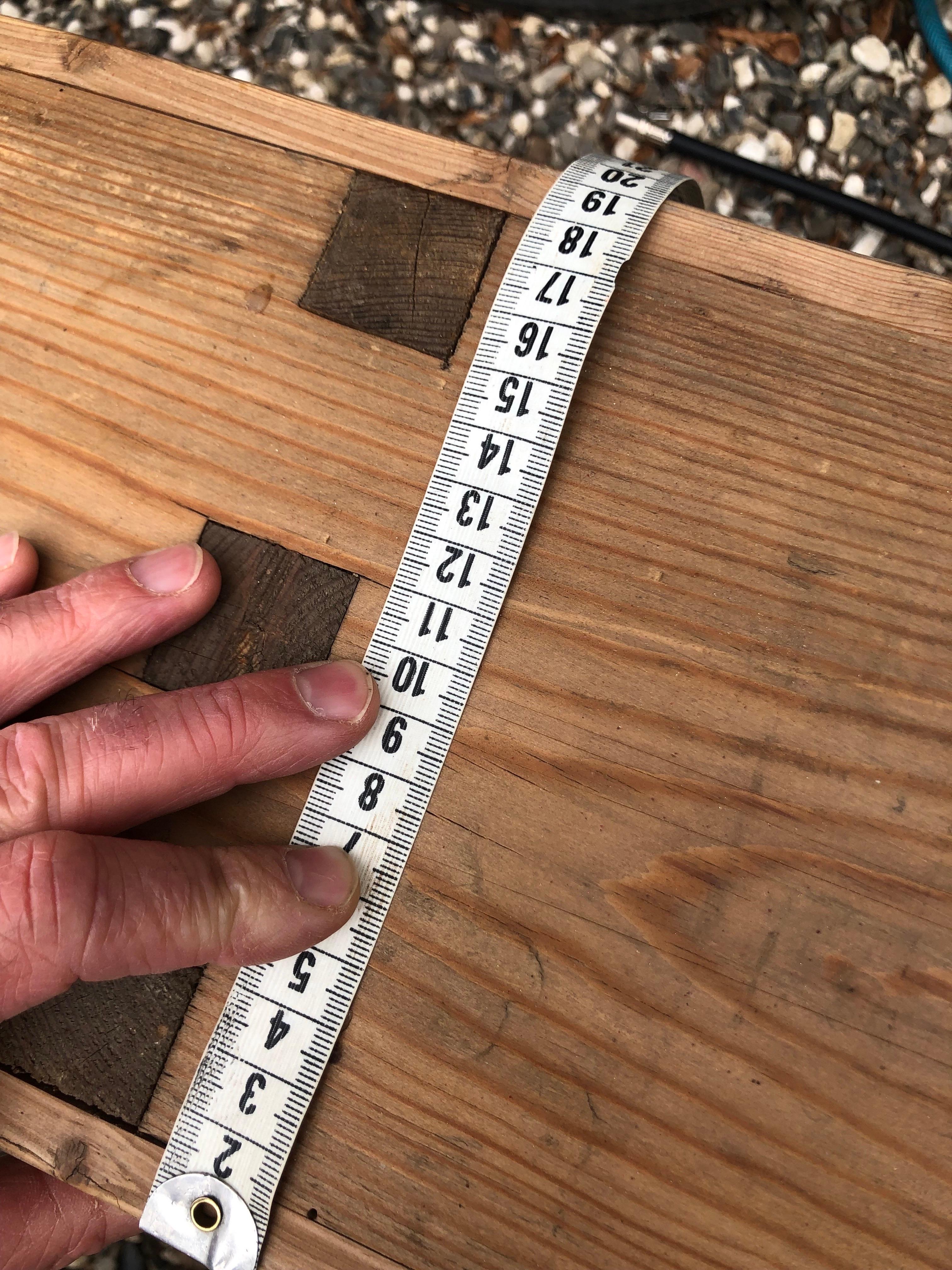 Mid-20th Century A 1940ties long low wooden bench For Sale