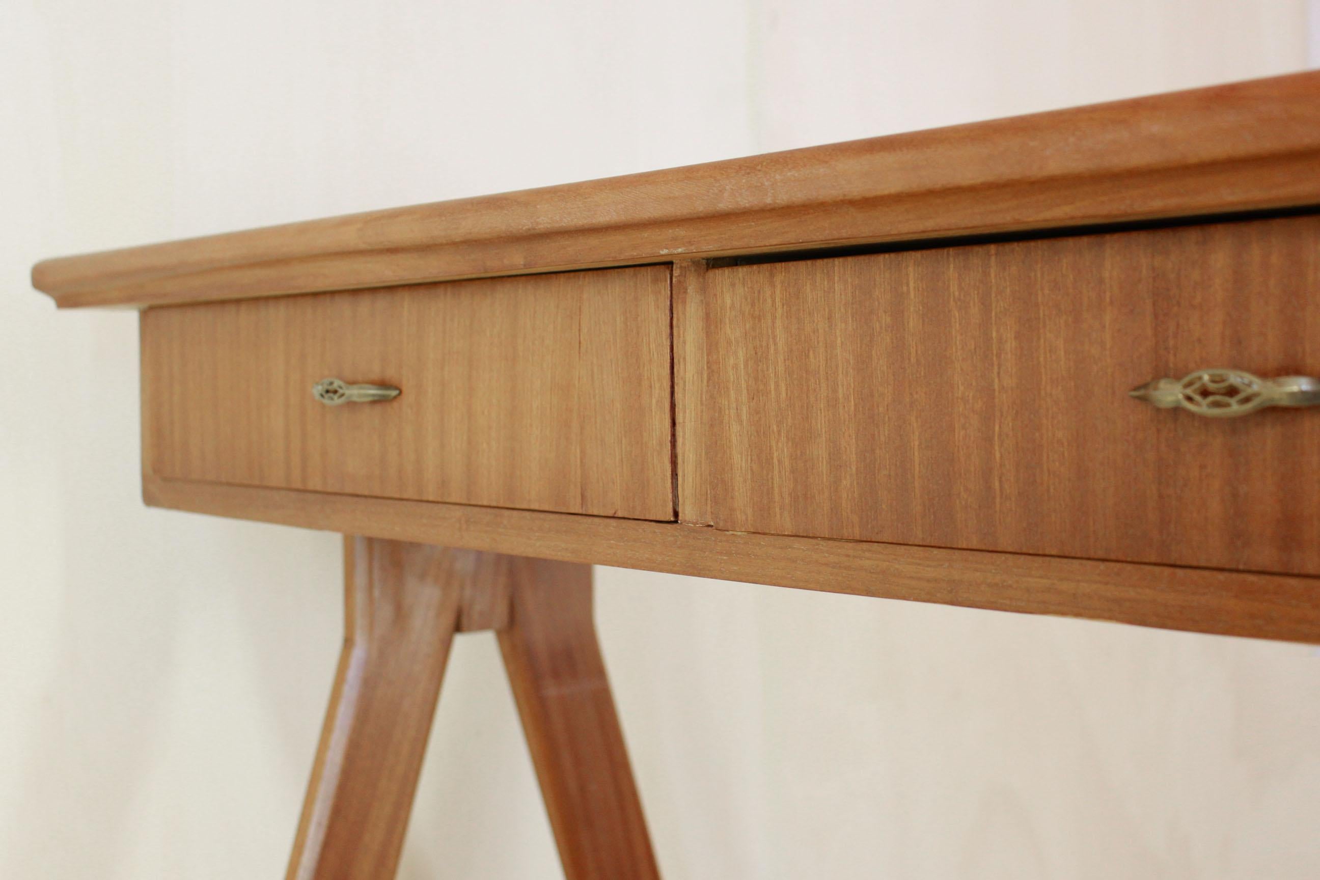 1950 Mahogany Vintage Console Table 9