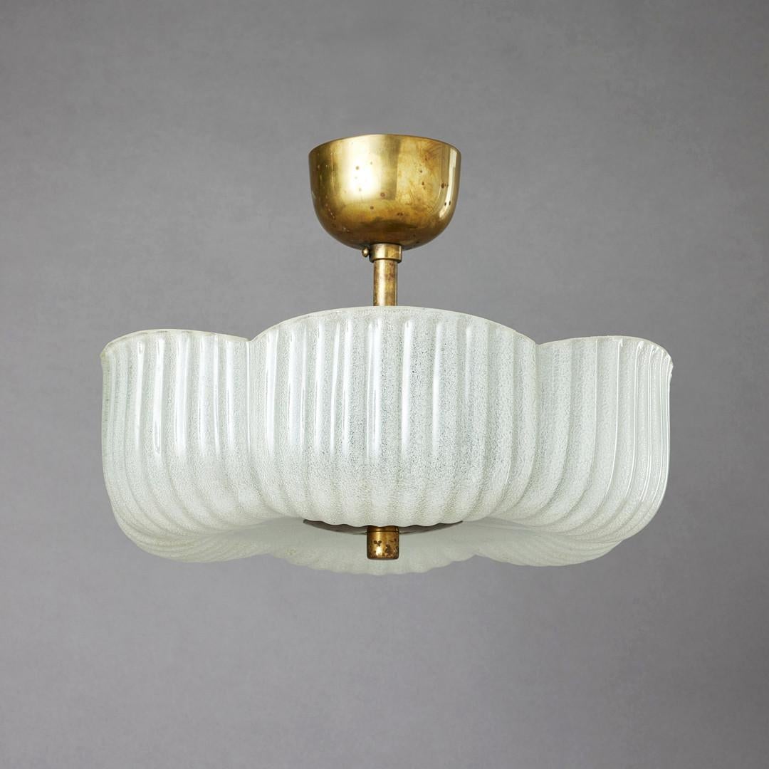 A 1950s Arvid Böhlmarks Lampfabrik Plafond Pendent In Good Condition For Sale In New York, NY