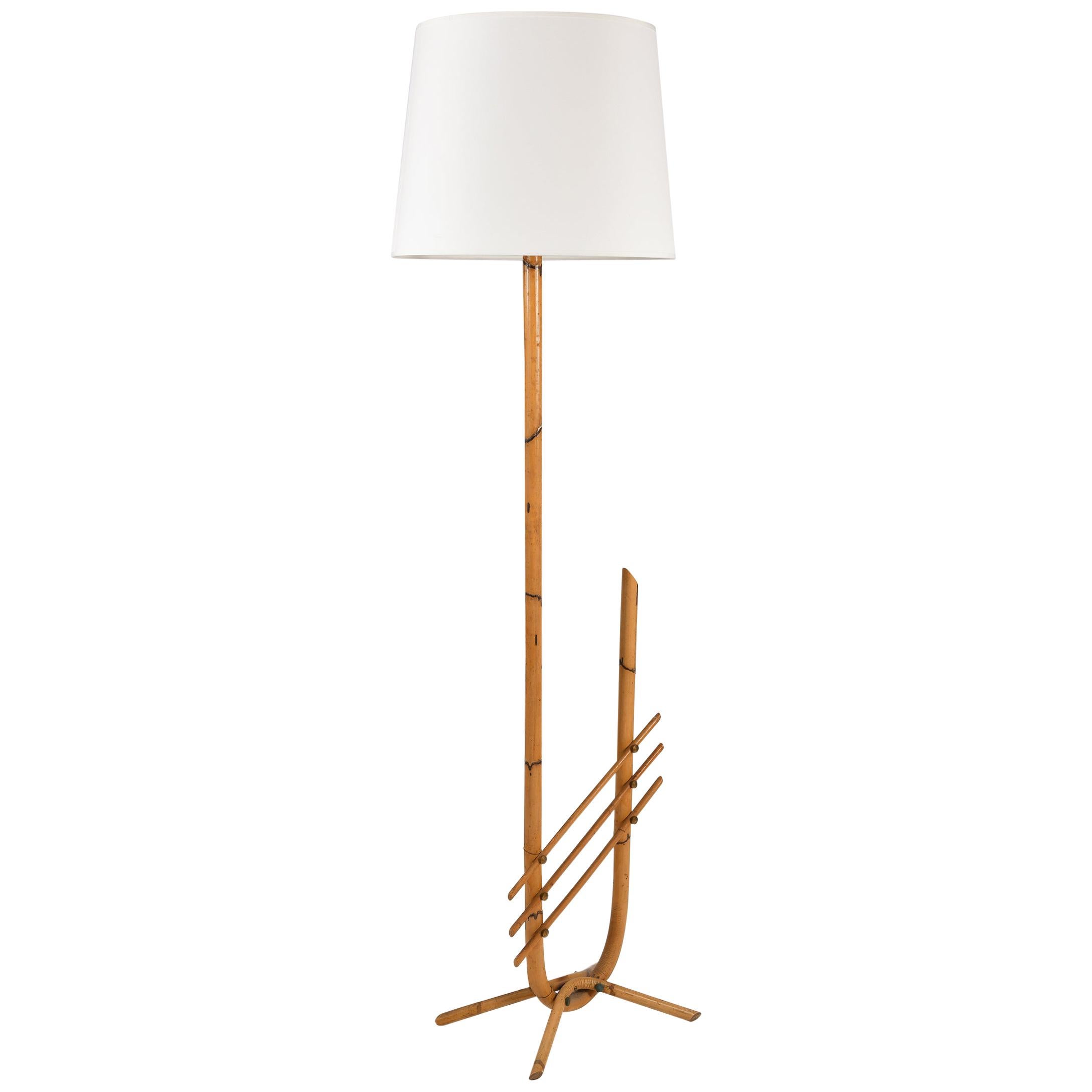 Bamboo Floor Lamp from a Muriel Brandolini Interior by Kim Moltzer For Sale at 1stdibs