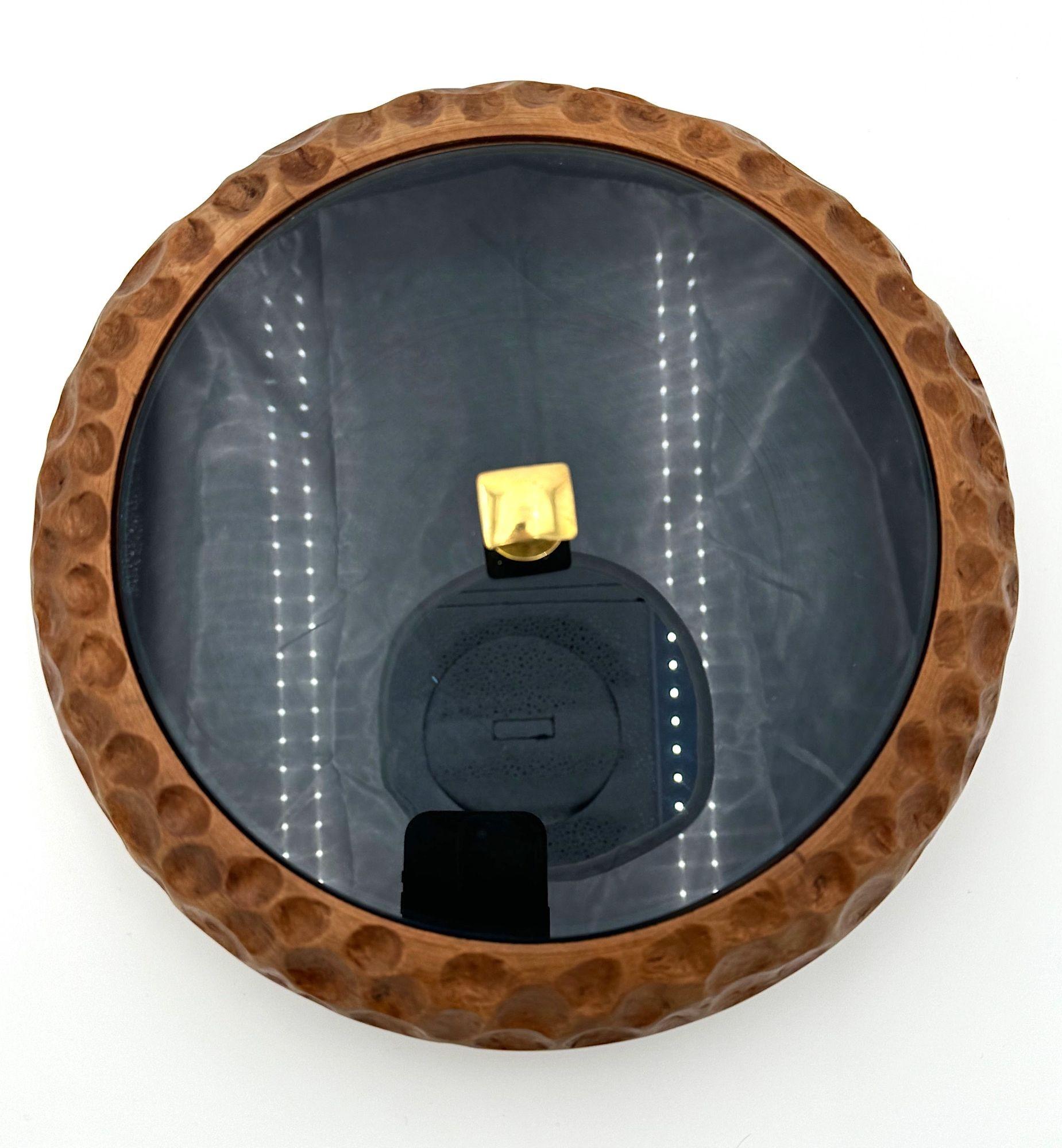 A 1950s carved wood accessories box attributed to Fontana Arte For Sale 5