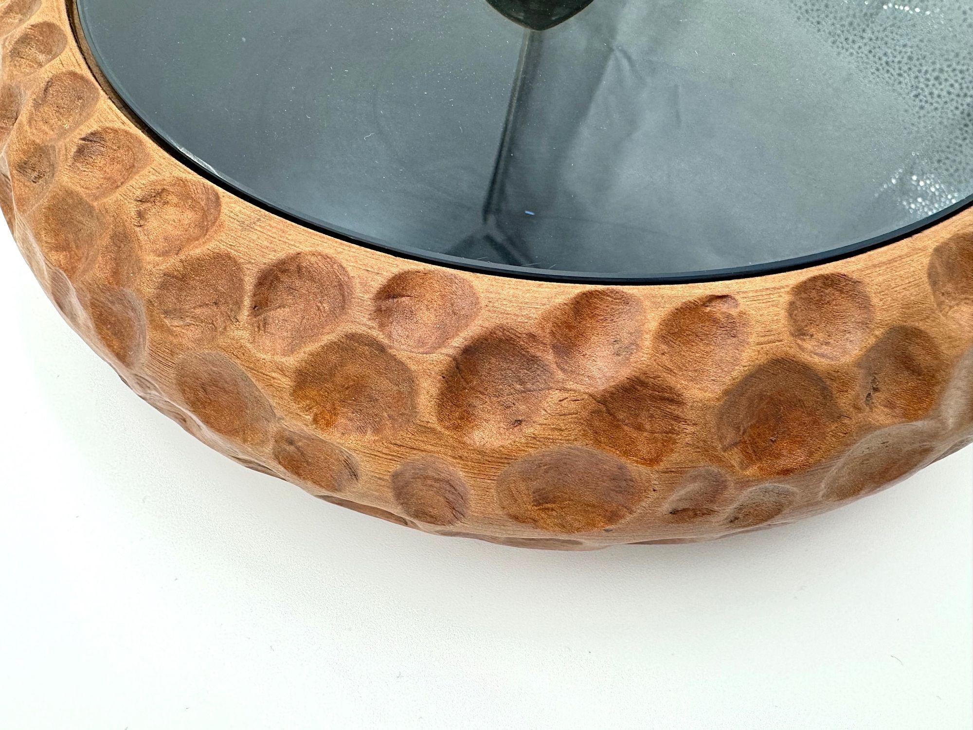 A 1950s carved wood accessories box attributed to Fontana Arte For Sale 11