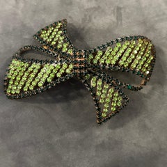 A 1950s Costume Jewelry Huge Italian Flake Hair Clip