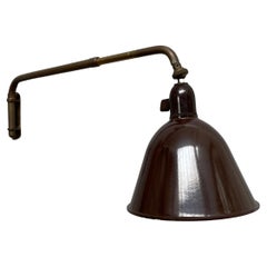 Dänische Messing- und Bakelit-Teleskop-Wandleuchte aus den 1950er Jahren