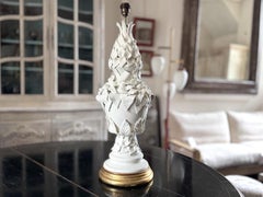 A 1950's Extra Large Casa Pupo White Ceramic Table Lamp