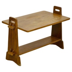 Table d'appoint française des années 1950 en Beeche massif