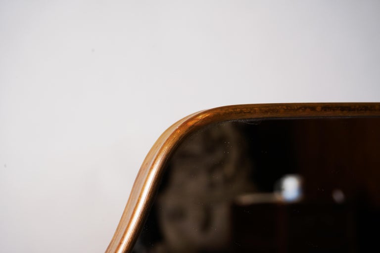 1950's Italian Brass Mirror For Sale at 1stDibs