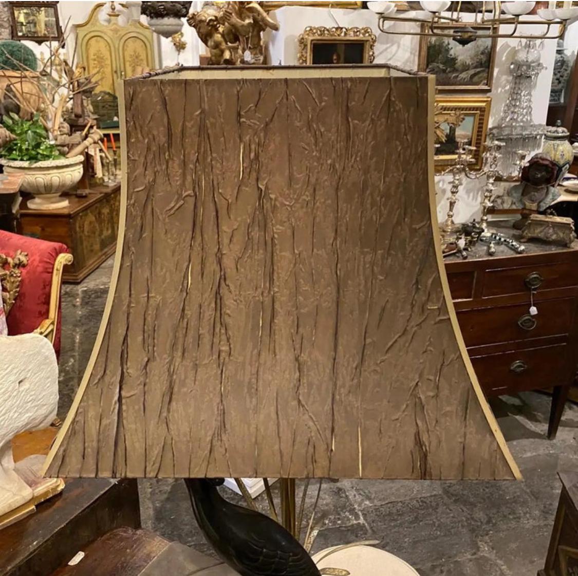 A 1950s Mid-Century Modern Brass Italian Table Lamp by Lanciotto Galeotti 1