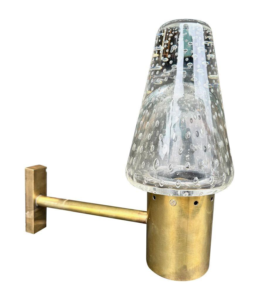 Aplique de cristal de Murano y latón de los años 50, obra de Gino Sarfatti y Archimede Seguso. en venta 11