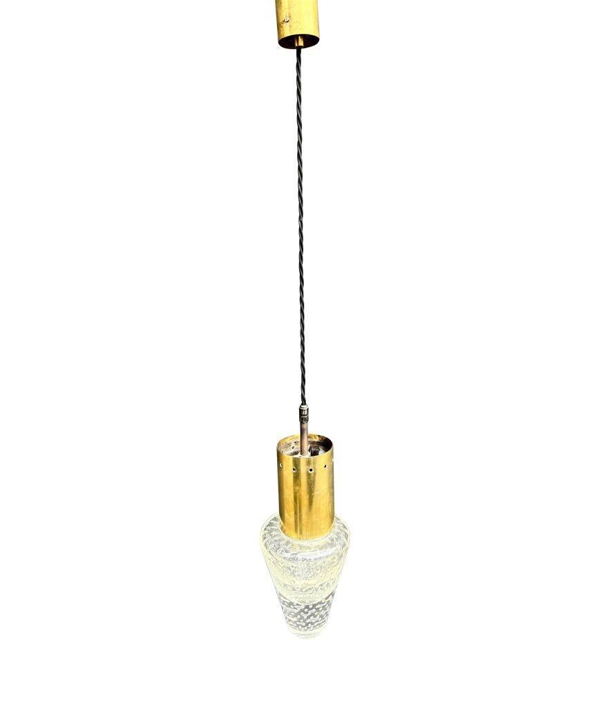 Aplique de cristal de Murano y latón de los años 50, obra de Gino Sarfatti y Archimede Seguso. en venta 13