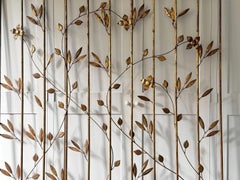 A 1950's Spanish Gilt Metal Decorative Screen