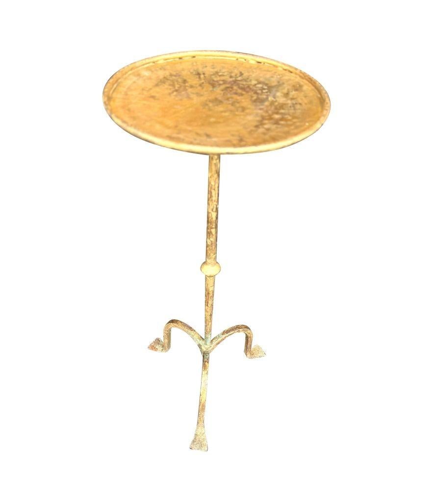 Ein spanischer Martini-Tisch aus vergoldetem Schmiedeeisen aus den 1950er Jahren im Angebot 8