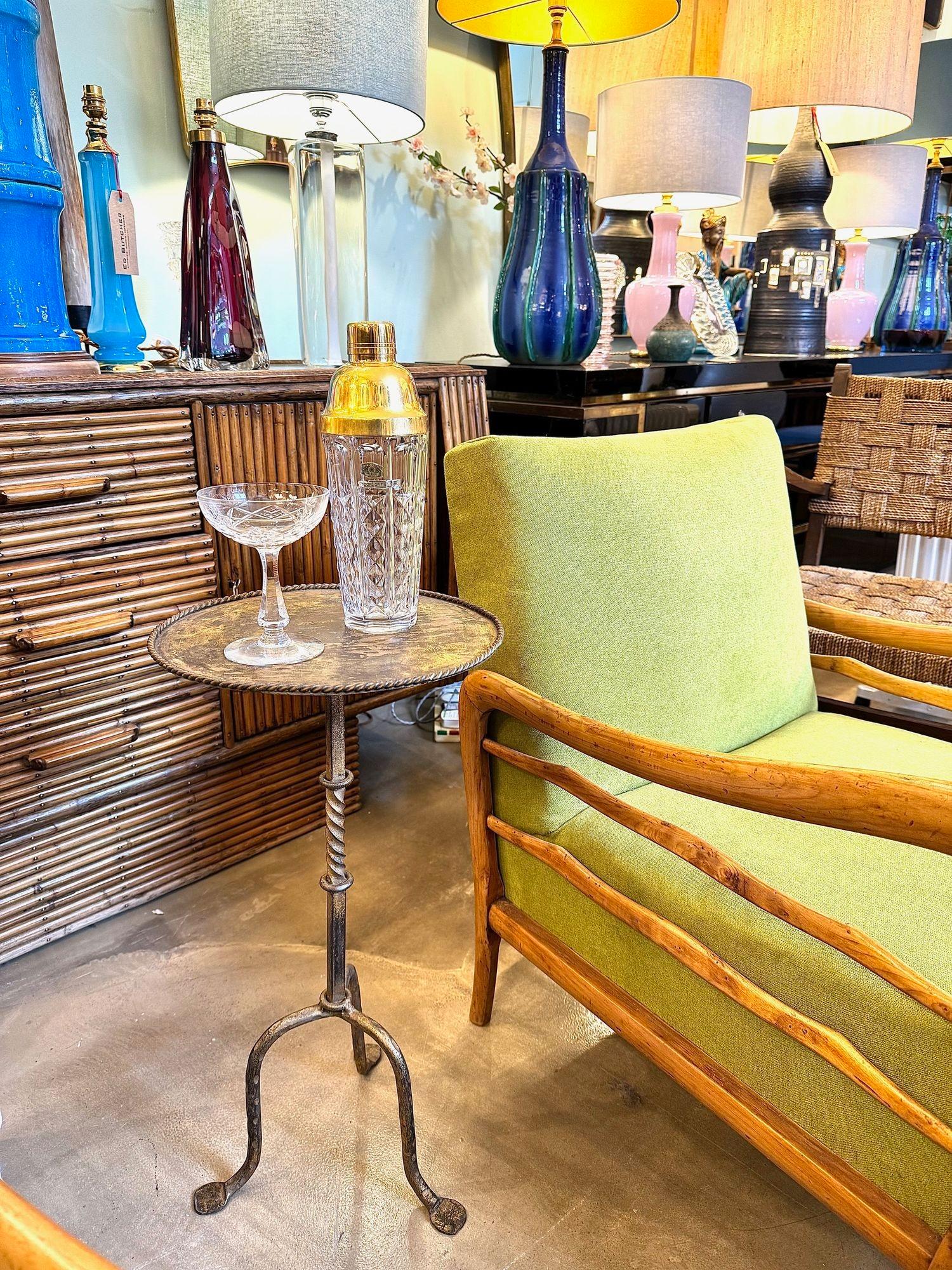 Ein spanischer Martini-Tisch aus vergoldetem Schmiedeeisen aus den 1950er Jahren im Angebot 13