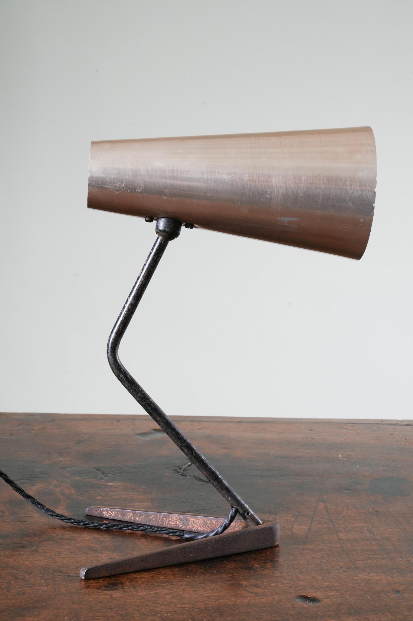 Aluminum A 1950s Stilux Milano Table Light
