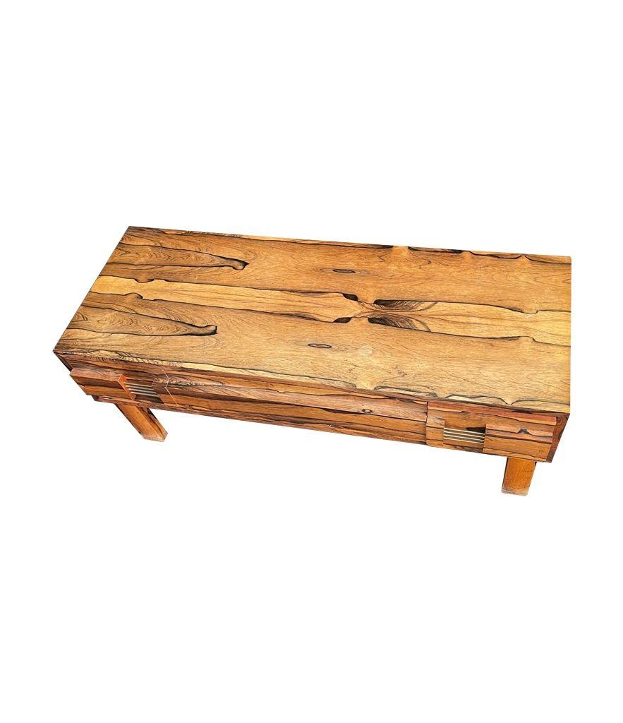 A 1950s Swedish jacaranda Brazilian rosewood low table For Sale 4