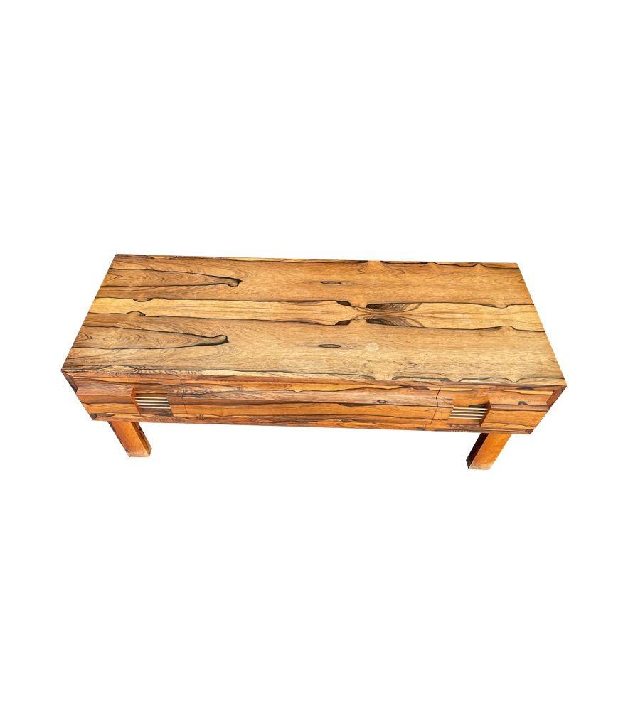 Mid-20th Century A 1950s Swedish jacaranda Brazilian rosewood low table For Sale