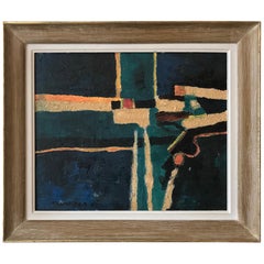 A 1951 abstract painting by Schneider, France.