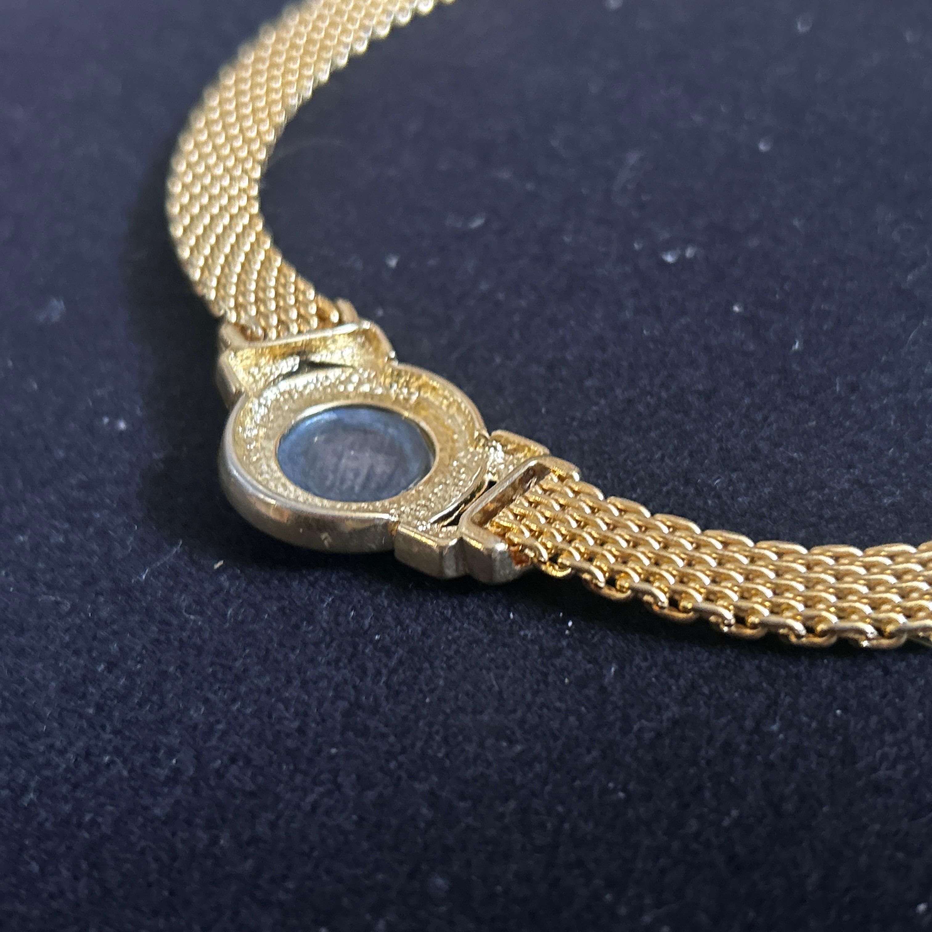 A 1960s Bulgari Style Golden Mesh Choker Necklace 2