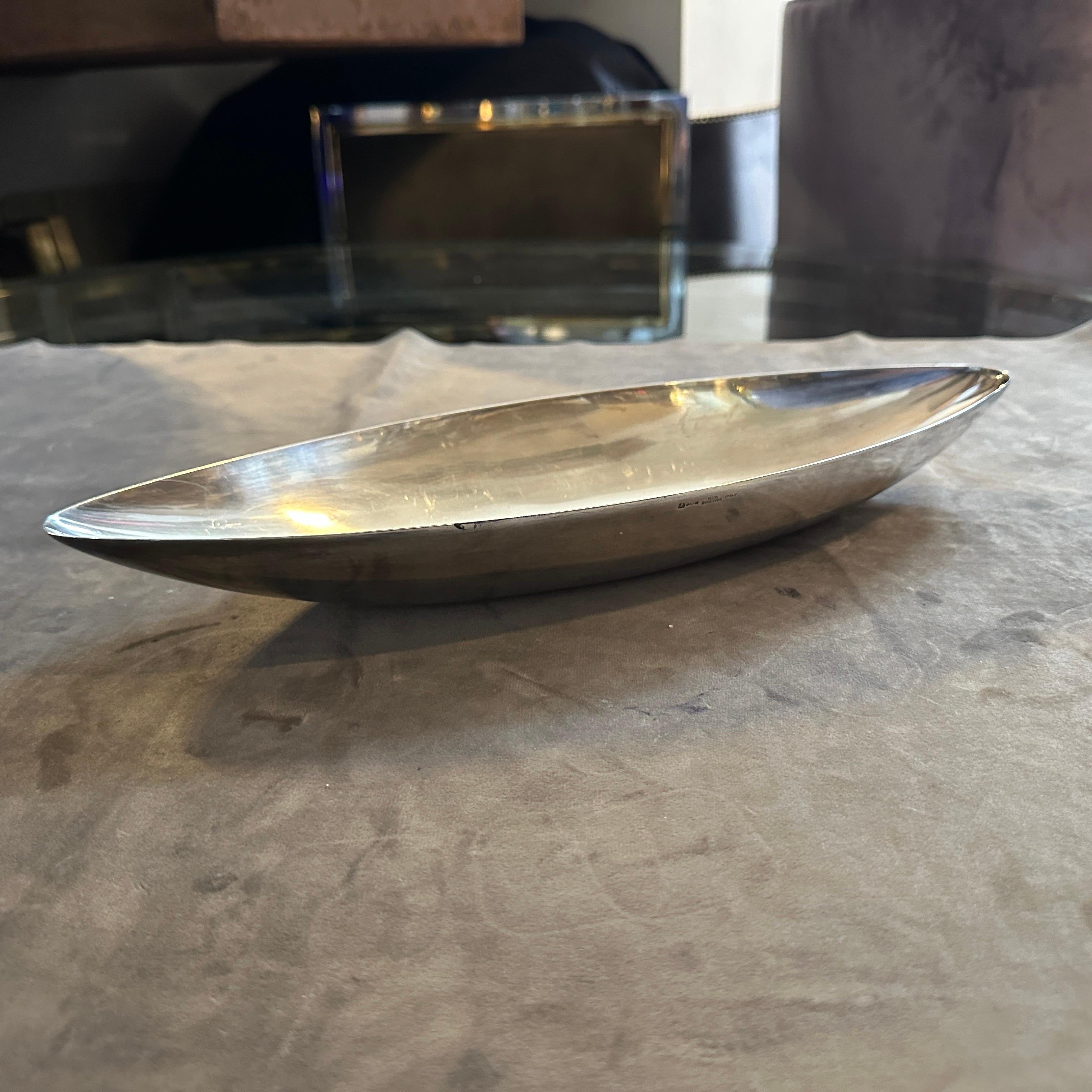 A 1960s Iconic Lino Sabattini for Christofle Minimalist Silver Plated Bowl For Sale 4