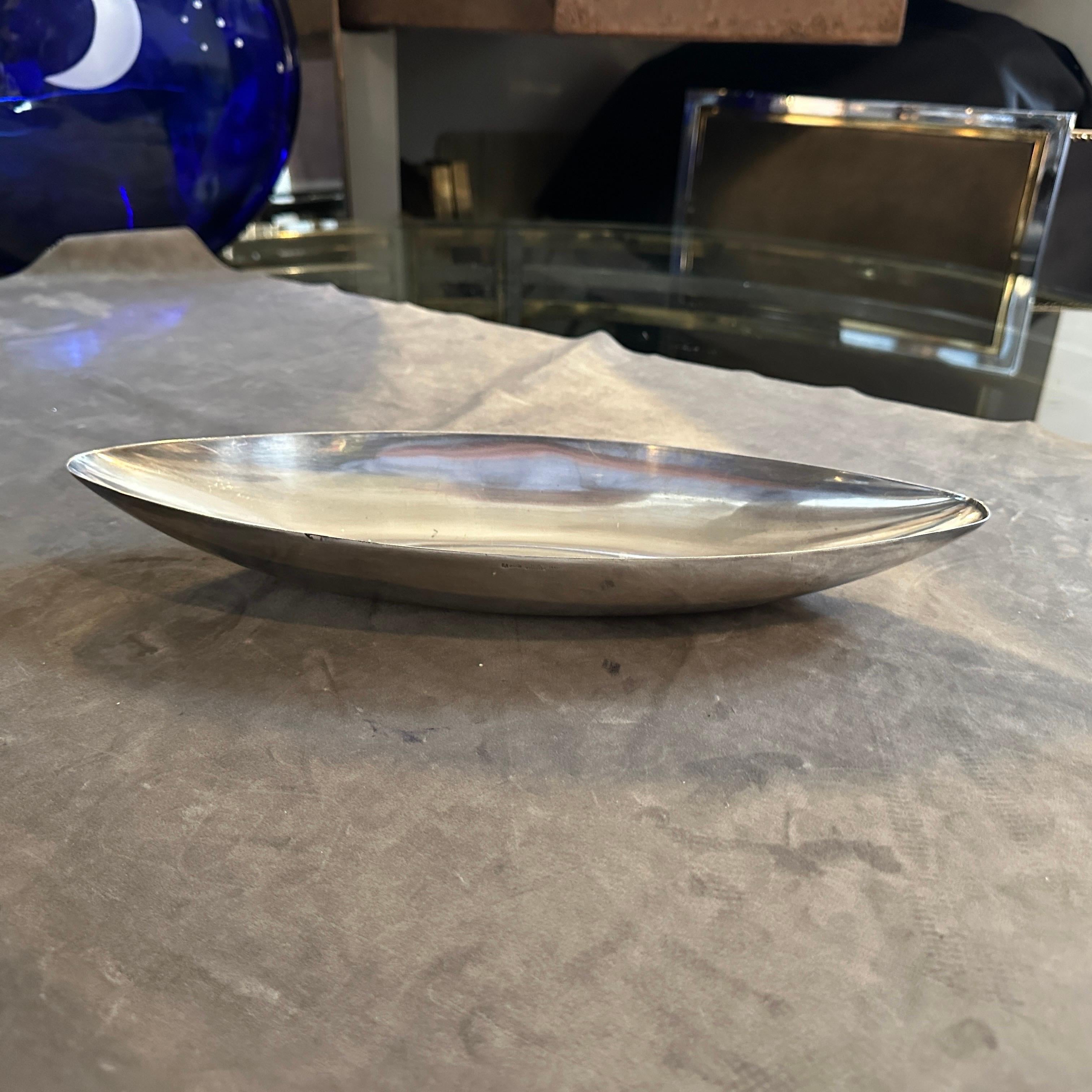 A 1960s Iconic Lino Sabattini for Christofle Minimalist Silver Plated Bowl For Sale 5
