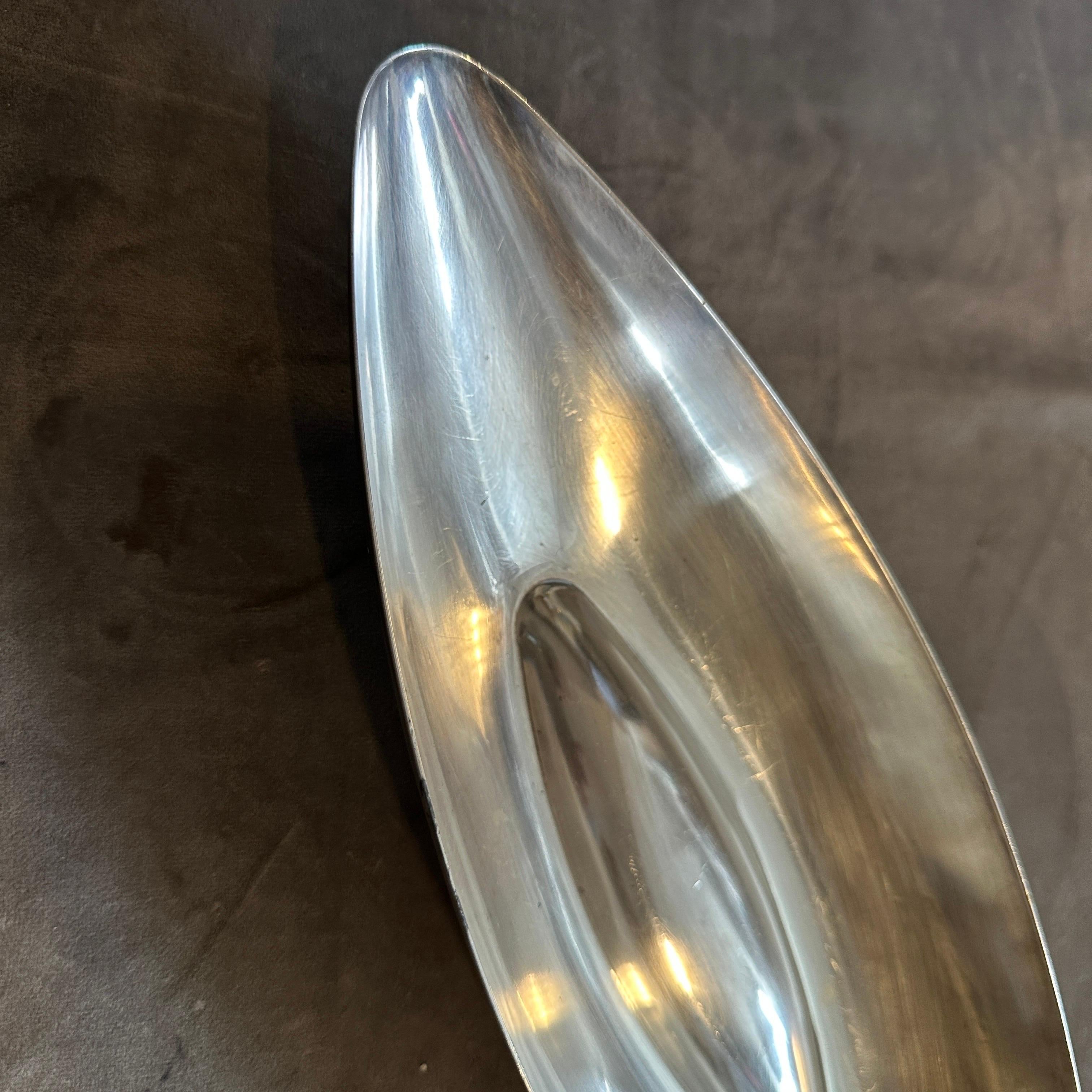 A 1960s Iconic Lino Sabattini for Christofle Minimalist Silver Plated Bowl For Sale 1