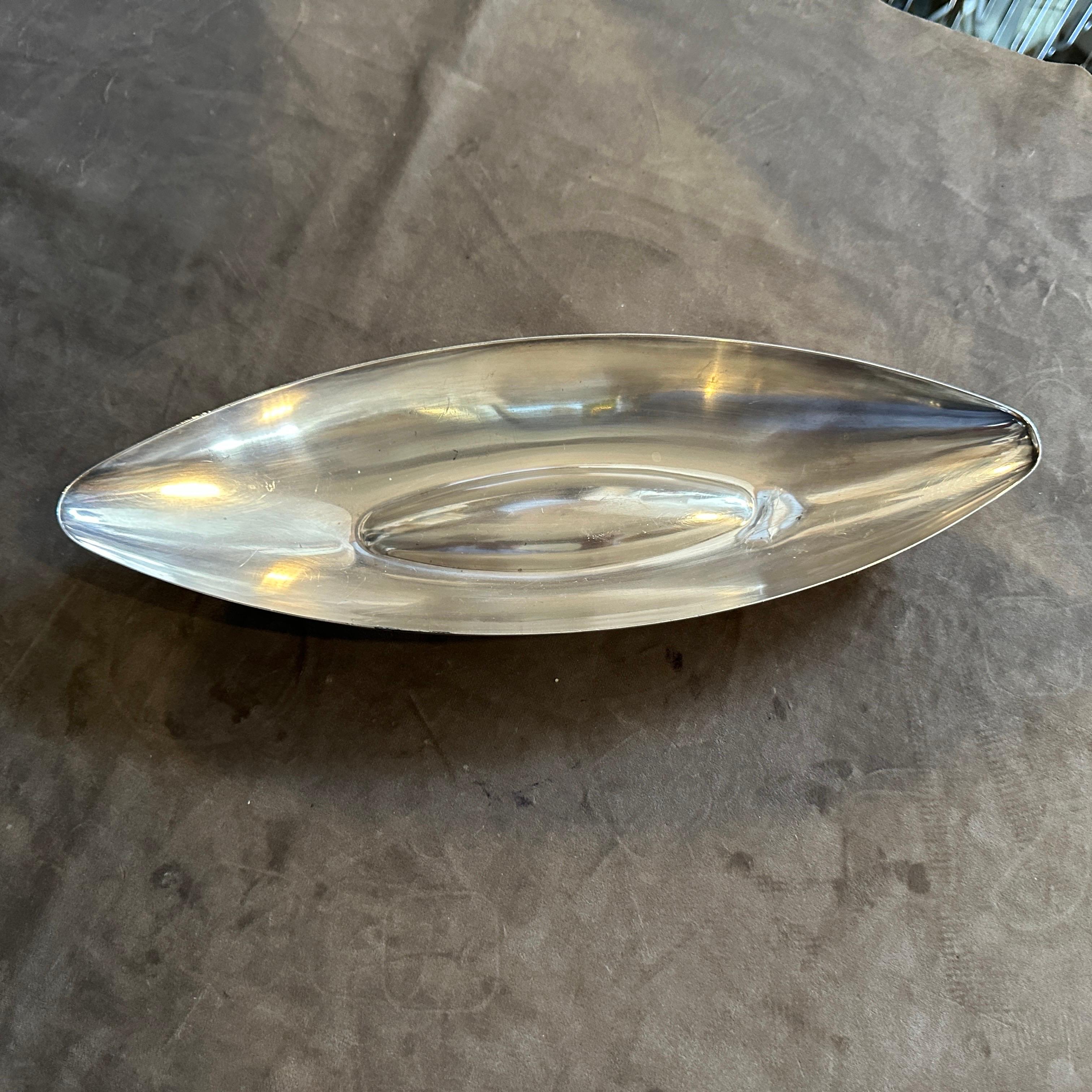 A 1960s Iconic Lino Sabattini for Christofle Minimalist Silver Plated Bowl For Sale 3