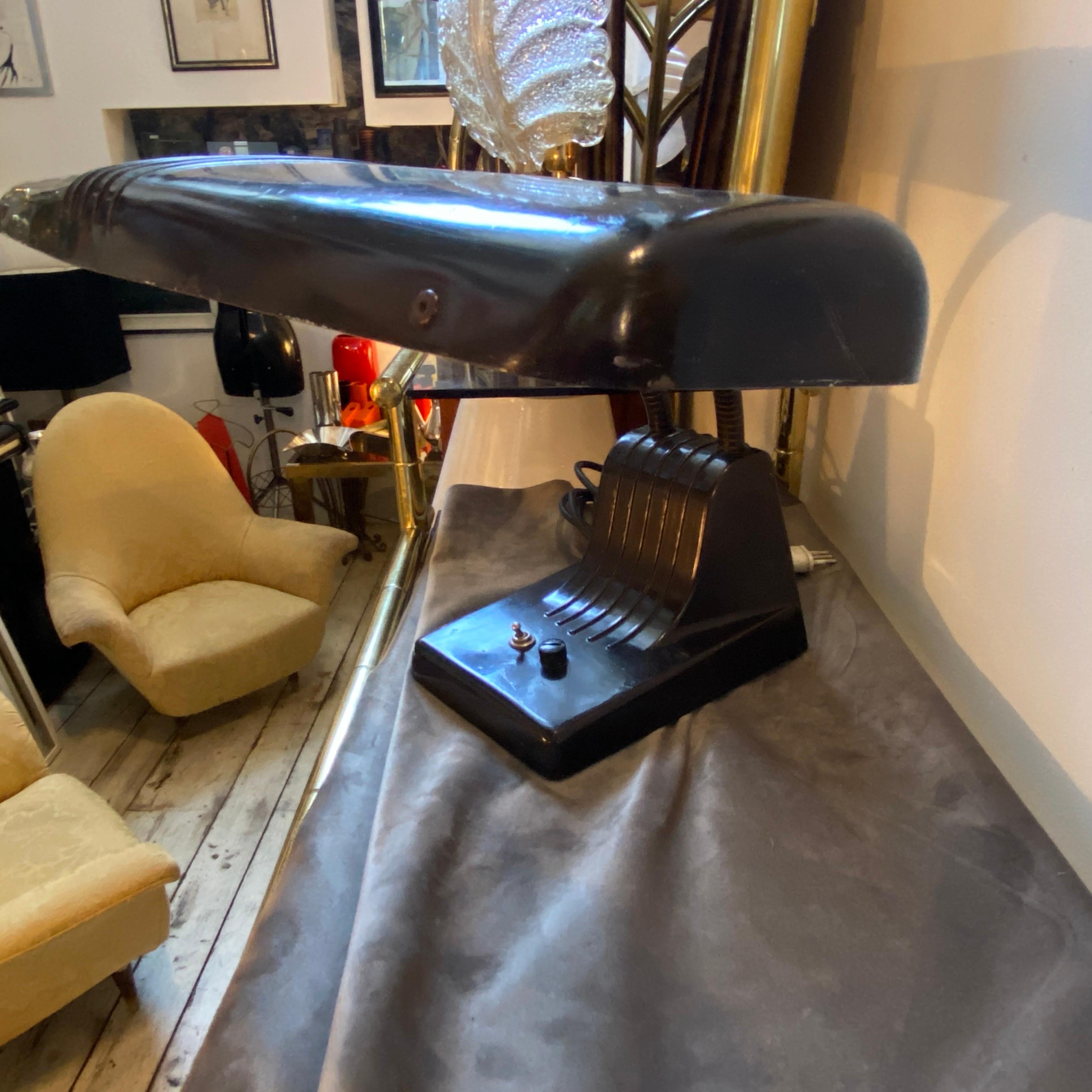 1960s Industrial American Metal Desk Lamp by Dazor For Sale 2