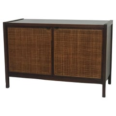 1960's Jack Cartwright for Founders Walnut and Black Laminate Server/Credenza 