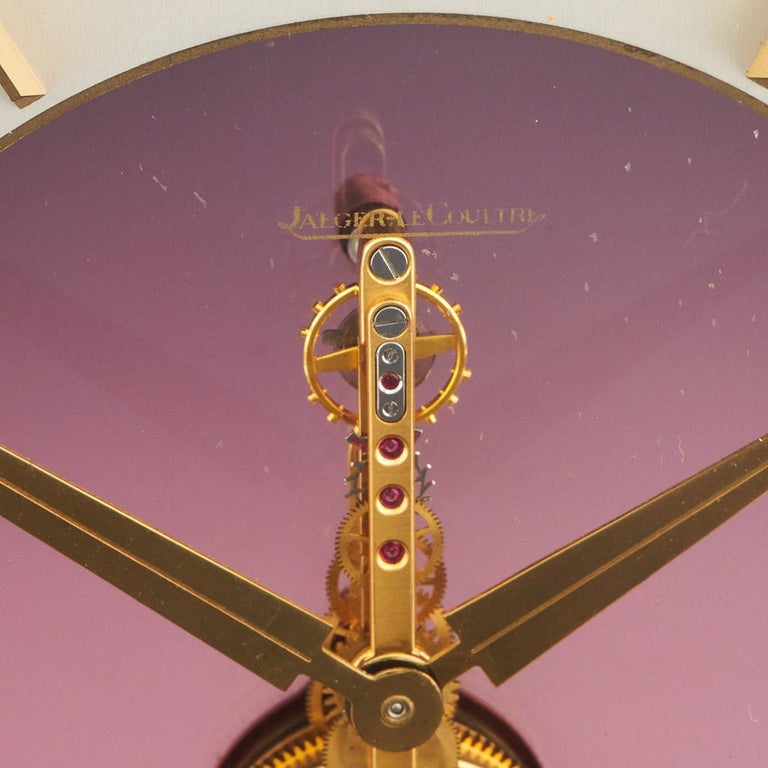 1960's Jaeger Lecoultre Marina Mantel Clock For Sale at 1stDibs